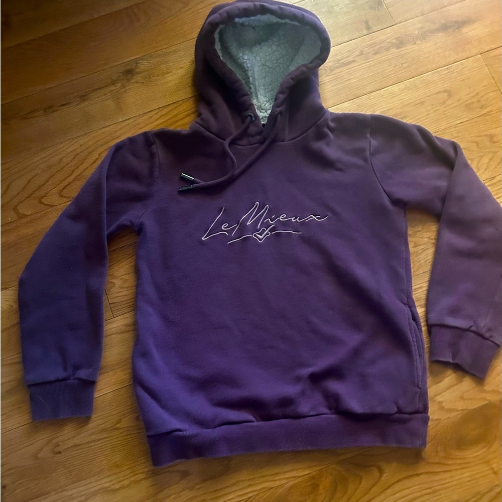 Lemieux  riding apparel hoodie (hood is Sherpa lined ) size 6 Uk